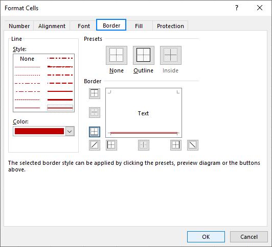 Hướng dẫn các sử dụng và tùy biến đường viền (Border) trong Excel